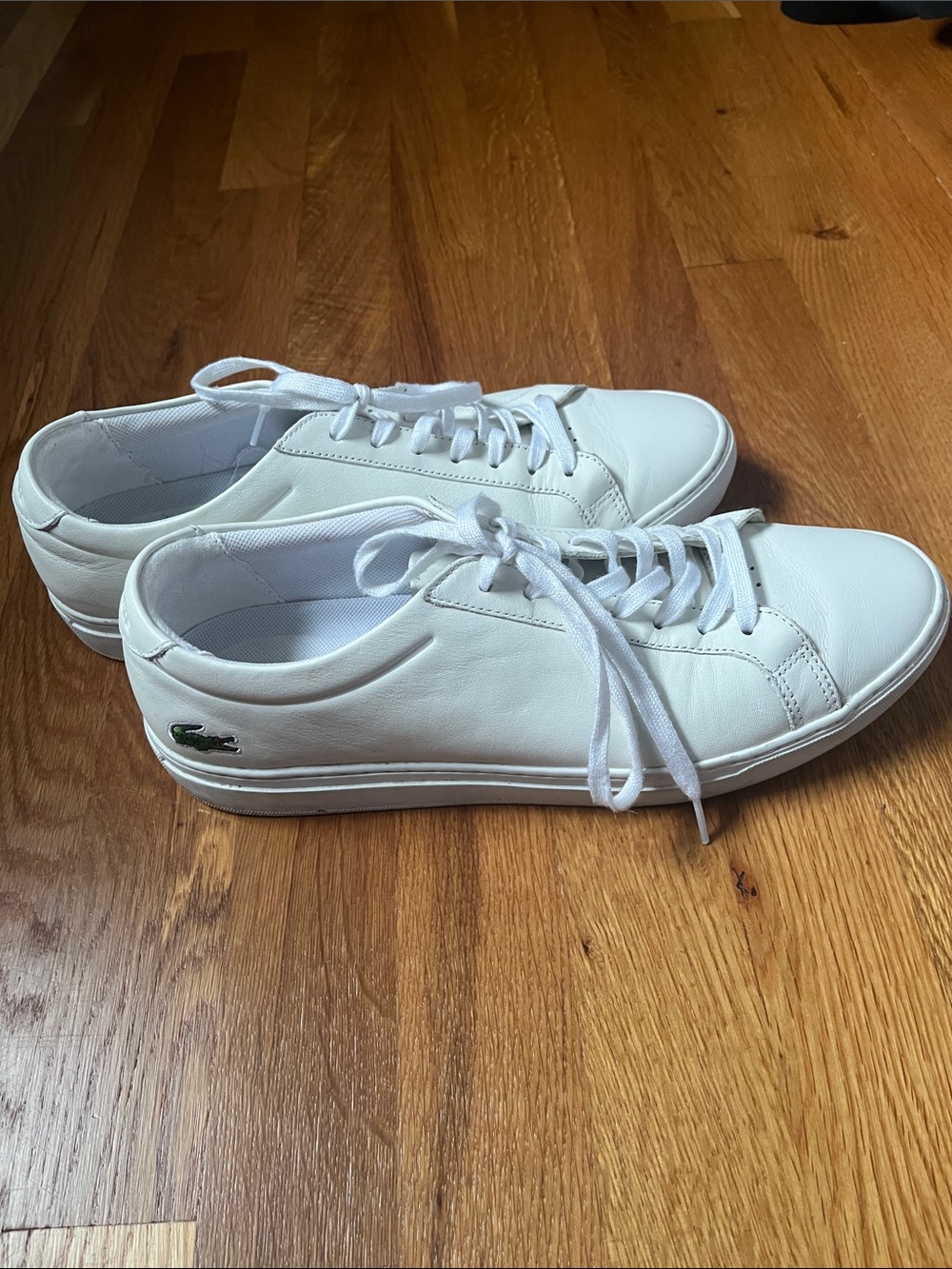 Lacoste Men’s White Leather Sneakers